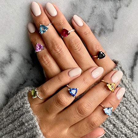 The Self Love Pinky Ring Birthstones Collection