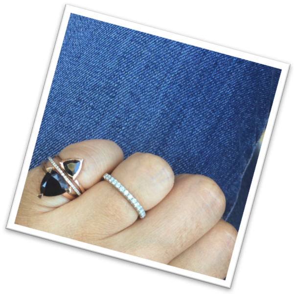 The Mini Black Spinel Self Love Pinky Ring is Live!
