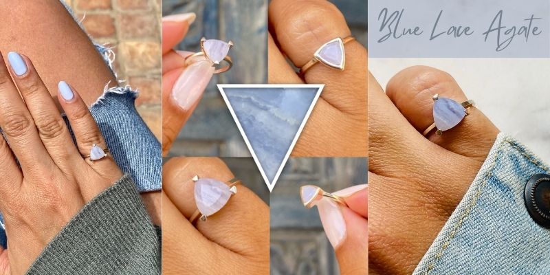 Article on The Blue Lace Agate Self Love Pinky Ring Is Here to Soothe Your Soul