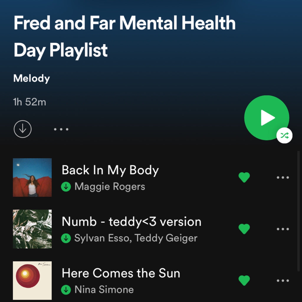 Article on A Spotify Playlist for Mental Health Day