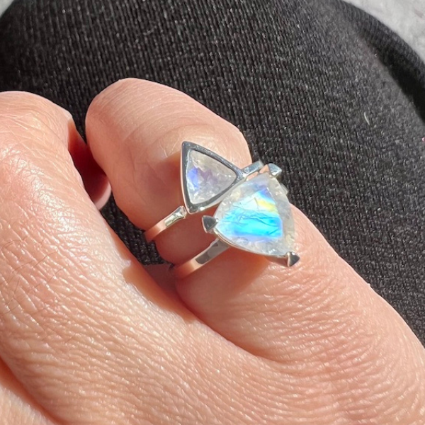 MOONSTONE: THE SELF LOVE PINKY RING OF NEW BEGINNINGS