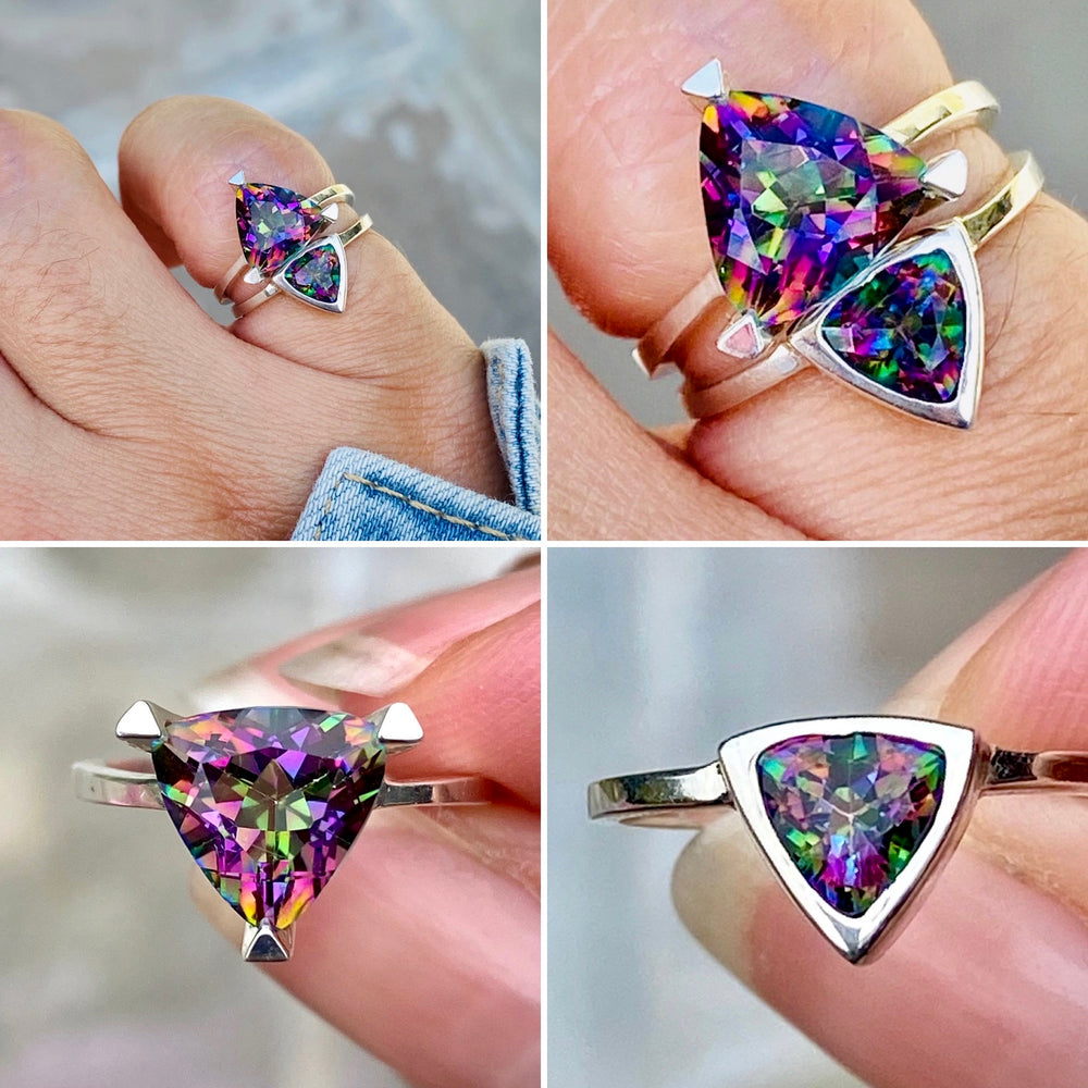 Introducing Limited Edition Mystic Quartz: the Rainbow Self Love Pinky Ring