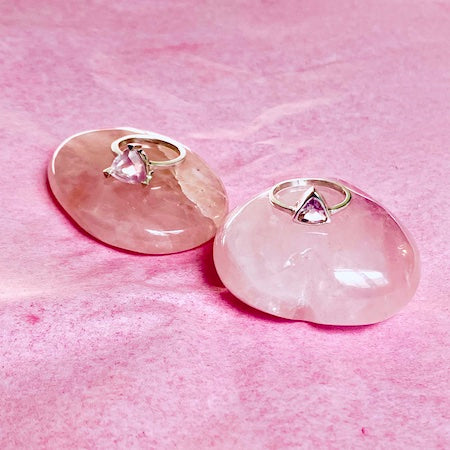 The Rose Quartz Self Love Pinky Ring