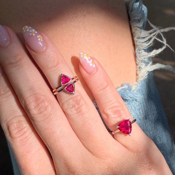Introducing the Ruby Self Love Pinky Ring: a Symbol of Fortune and Love